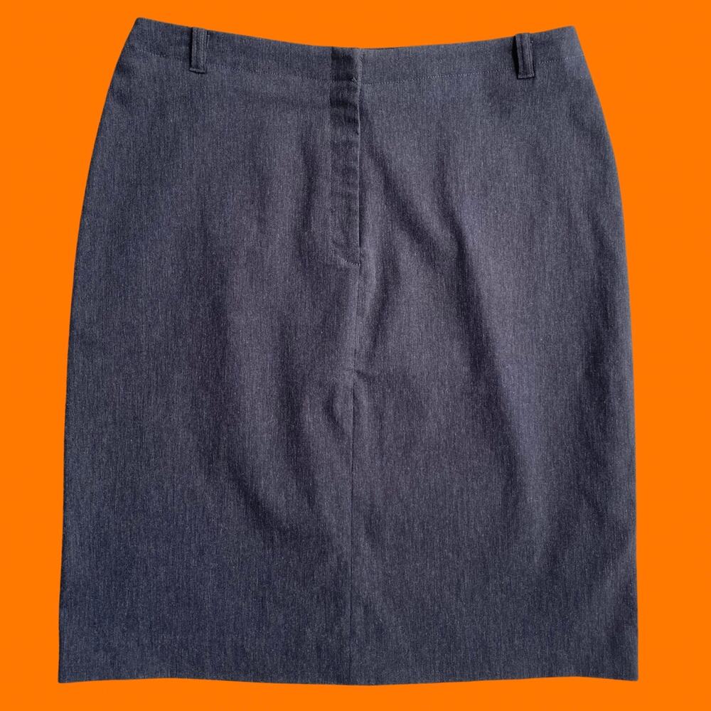 00's vintage gray minimalist office siren y2k bodycon skirt Size 3/4 express